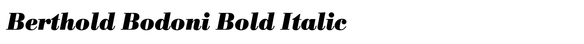 Berthold Bodoni Bold Italic image